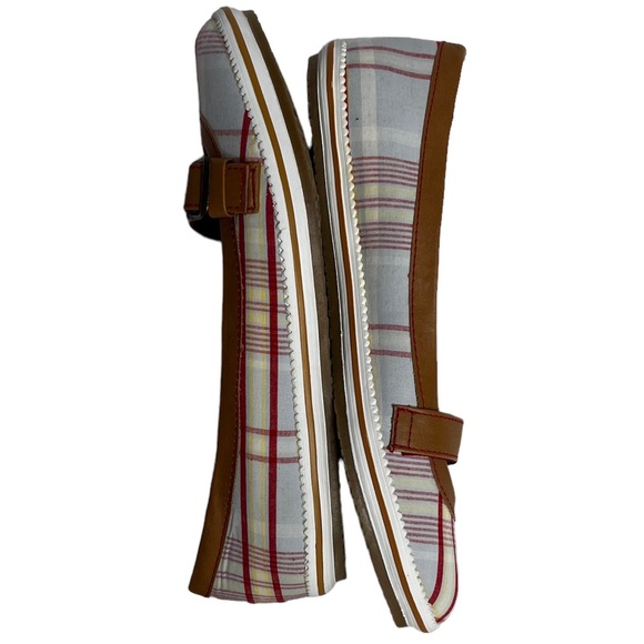 Dexter Plaid Slip On Flats Size 7 NWT - Picture 5 of 9